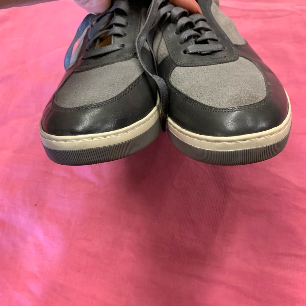 Johnston And Murphy Sheepskin Two Tone Gray Sneak… - image 7